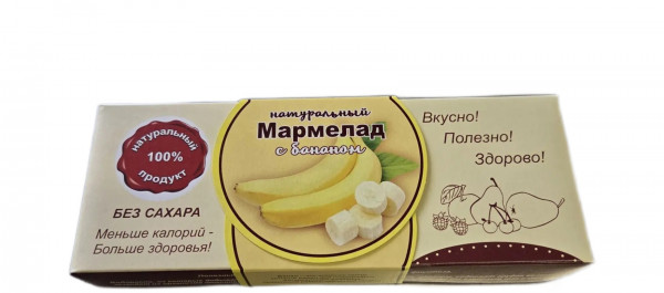 №2 Мармелад натуральный "Банан" 140г  в Коркине