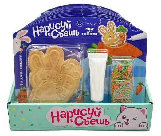  Набор для творчества Нарисуй и съешь "Зайка" (блок 12шт 59г) в Коркине