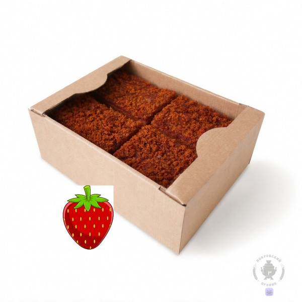 №3 Пряник 1кг с фруктовой начинкой Клубника в Коркине