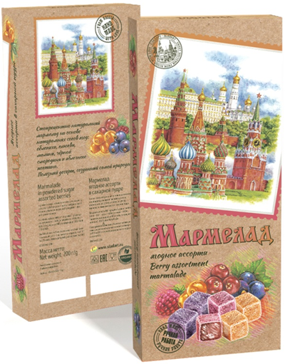 Сладарт Мармелад Ассорти ягодное в сахарной пудре, 200г    в Коркине