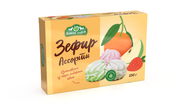 №2 Зефир белевский "Ассорти" 250г в Коркине